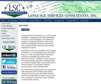LSCtranslations.com(Language Services Consultants) Screenshot