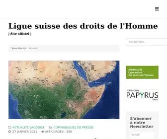 LSDH.ch(Ligue suisse des droits de l'Homme) Screenshot