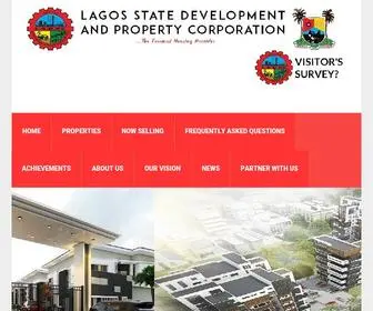 LSDPC.gov.ng(Lagos State Development and Property Corporation. LSDPC) Screenshot