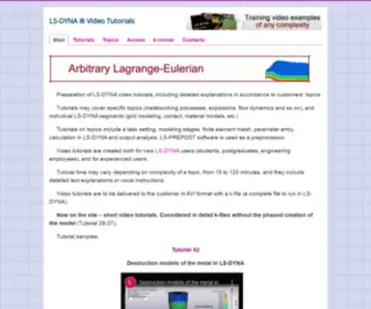 LSDyna-Tutorials.com(Main) Screenshot