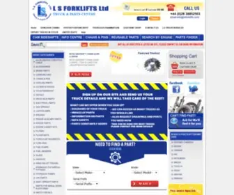 Lsforklifts.com(Forklift Parts Finder) Screenshot