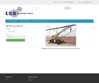 LSGMTS.co.za(LSG Machine Tools) Screenshot