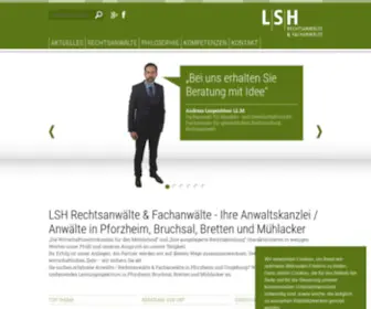 LSH-Anwaltskanzlei.de(LSH Rechtsanwälte) Screenshot