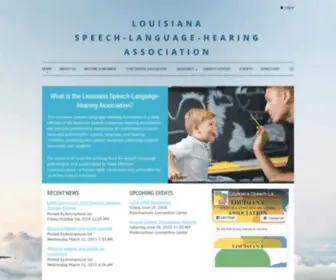 Lsha.org(Louisiana Speech Language Hearing Association) Screenshot