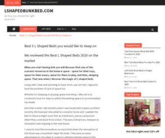 Lshapedbunkbed.com(Best 5 L Shaped Beds you would like to sleep on) Screenshot