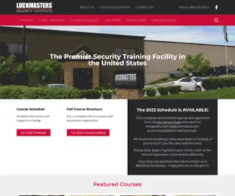 Lsieducation.com(Lockmasters Security Institute) Screenshot