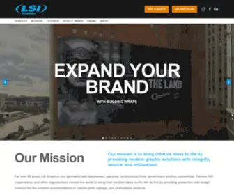 Lsigraphics.com(Memphis Custom Signage & Promotional Products) Screenshot