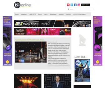 Lsionline.co.uk(The online home of Light & Sound International) Screenshot
