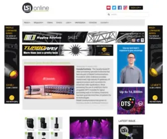 Lsionline.com(The online home of Light & Sound International) Screenshot