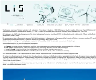 Lsis.org(LIS UMR 7020 CNRS) Screenshot