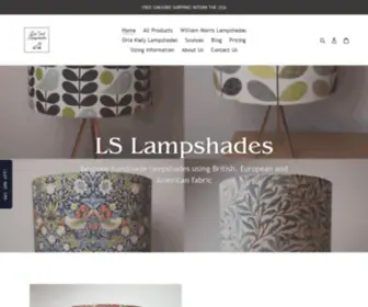 Lslampshades.com(LouSeal Lampshades) Screenshot