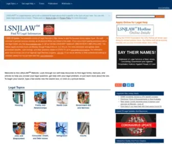 LSNjlaw.org(LSNJLAWLegal Services of New Jersey) Screenshot