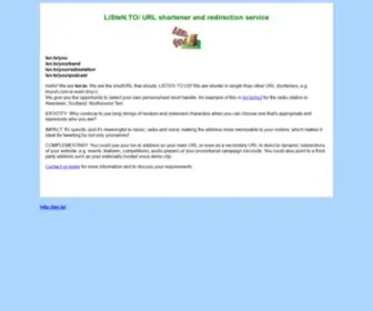 LSN.to(A meaningful shortURL that shouts) Screenshot