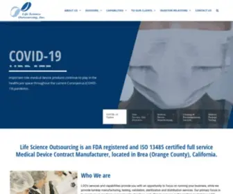 Lso-INC.com(Life Science Outsourcing) Screenshot
