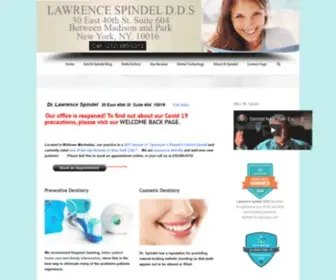 Lspindeldds.com(Dentist New York) Screenshot