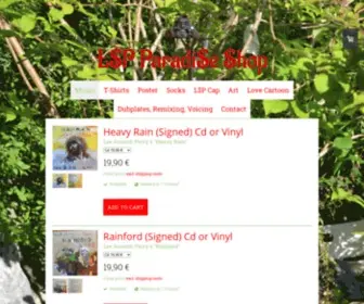 LSpparadiseshop.com(Lee Scratch Perry T Shirts) Screenshot