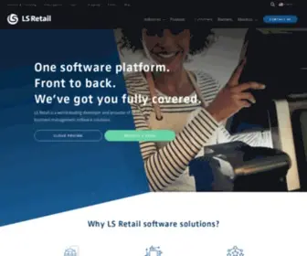 Lsretail.com(Manage your business from front to back with one centralized software platform) Screenshot