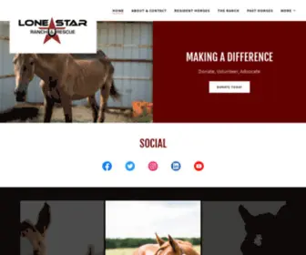 LSRR.org(Lone Star Ranch and Rescue) Screenshot