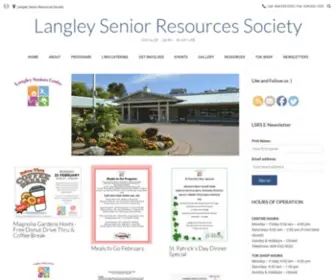 LSRS.ca(Langley Senior Resources Society) Screenshot