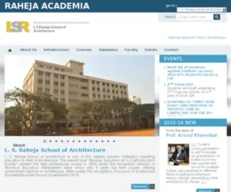 LSrsa.edu.in(L. S. Raheja School of Architecture) Screenshot
