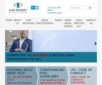 Lssa.org.za(The Law Society of South Africa (LSSA)) Screenshot