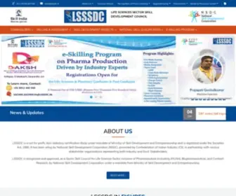 LSSSDC.in(Life Sciences Sector Skill Development Council) Screenshot