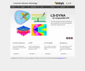 LSTC.com(LSDYNA) Screenshot
