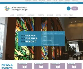 LSTC.edu(The Lutheran School of Theology at Chicago) Screenshot