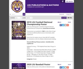 Lsuauction.net(LSU Publications & Auctions) Screenshot