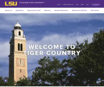 Lsu.edu(Louisiana State University (LSU)) Screenshot