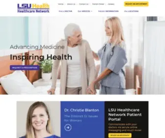 Lsuhn.com(LSU Healthcare Network) Screenshot
