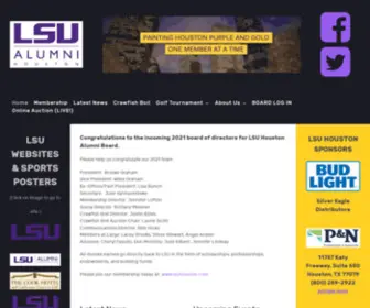 Lsuhouston.com(LSU Alumni of the Greater Houston Area) Screenshot