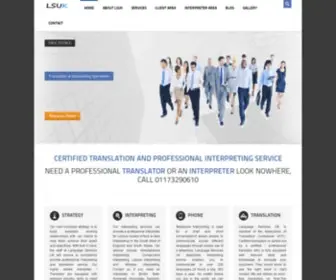 Lsuk.org(Certified Document Translation and Professional Interpreting) Screenshot