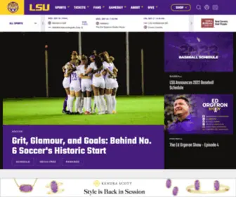 Lsupower.net(The Official Athletics Website) Screenshot