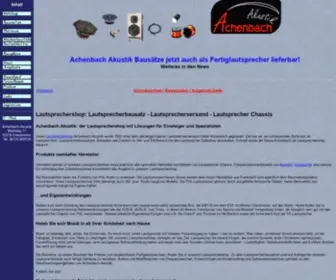 LSV-Achenbach.de(Achenbach-Akustik) Screenshot
