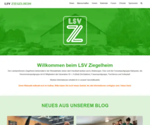 LSV-Ziegelheim.de(LSV Ziegelheim) Screenshot