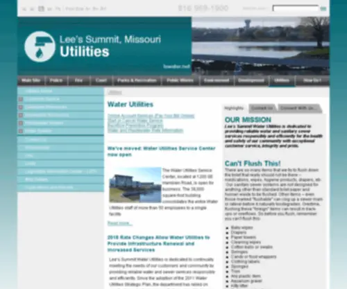 Lswater.net(Water Utilities) Screenshot