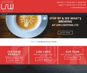 LSwlighting.ca(LSW Lighting Ltd) Screenshot