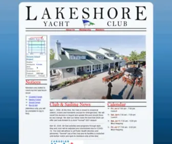 LSYC.com(Lakeshore Yacht Club) Screenshot