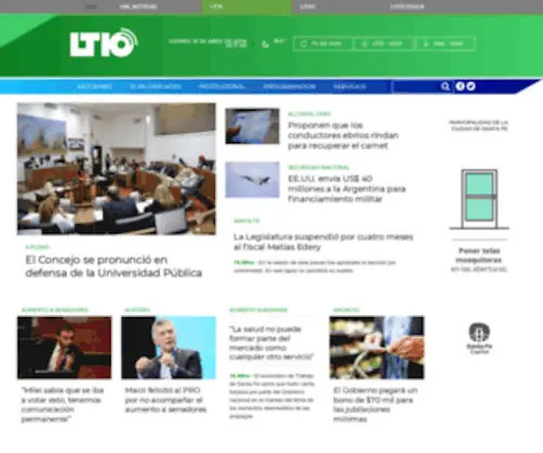 LT10.com.ar(LT 10) Screenshot