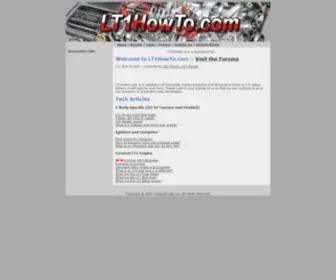 LT1Howto.com(LT1 How To) Screenshot