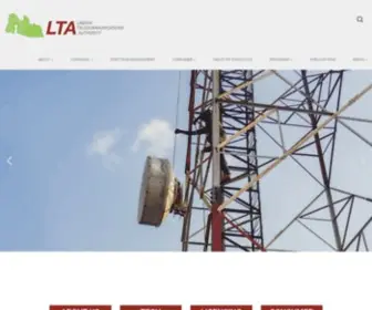 Lta.gov.lr(Liberia Telecommuniations Authority) Screenshot