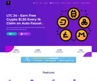 LTC24.com(Earn Free Crypto Currency (1coin= 100s)) Screenshot