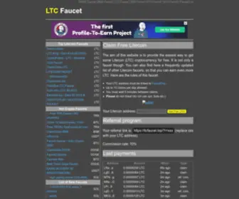 LTcfaucet.top(The easiest way to get Litecoin (LTC)) Screenshot