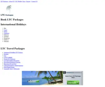 LTcpackages.in(LTC Travel Packages at) Screenshot