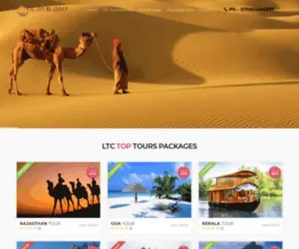 LTctoursindia.com(LTC Tours India) Screenshot