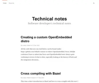 Ltekieli.com(Technical notes) Screenshot