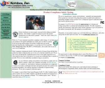 LTgservices.com(Product Compliance Safety Testing) Screenshot