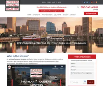 LThlaw.com(Baltimore Car Accident Lawyers) Screenshot