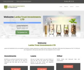 Ltiweb.lk(LANKA TRUST INVESTMENTS LTD) Screenshot